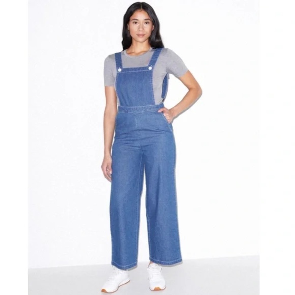 American Apparel Blue Denim Jumpsuit/Overalls Size L